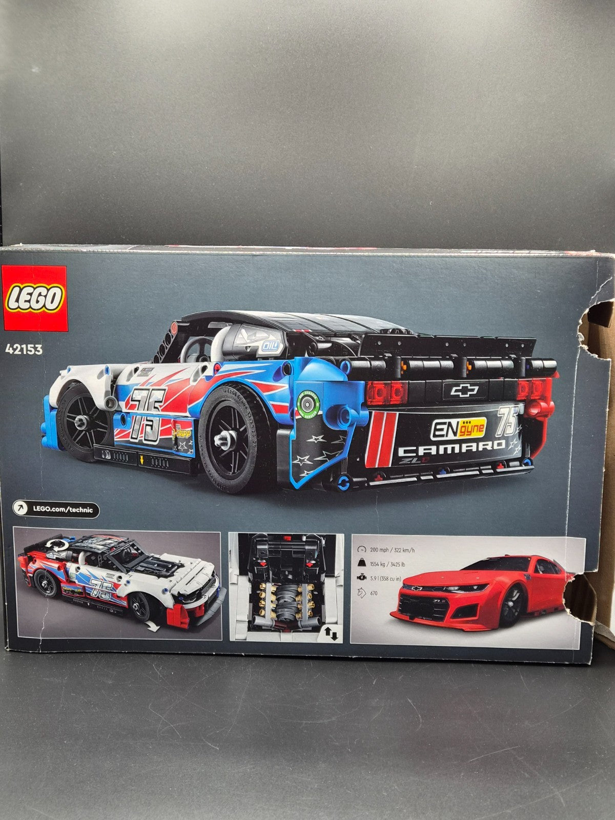 LEGO TECHNIC: Nascar Next Gen Chevrolet Camaro Zl1 (42153)