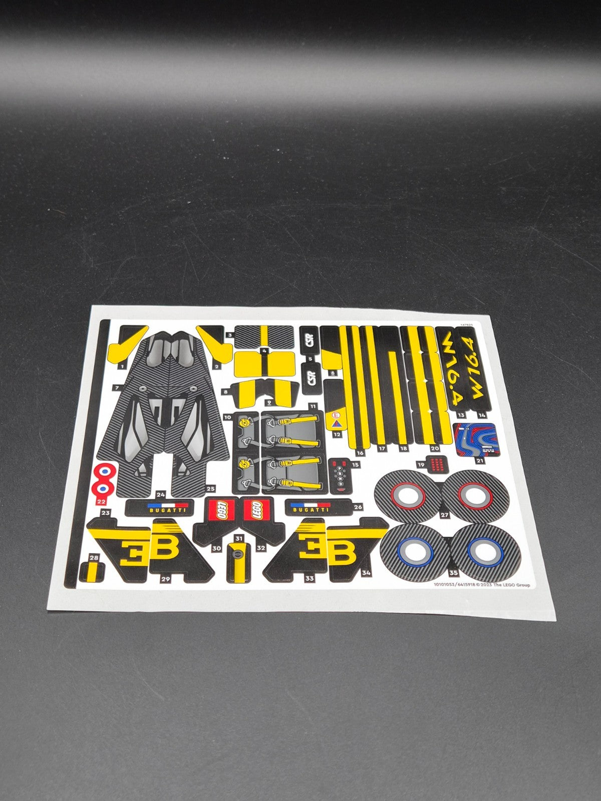 LEGO Technic 42151 Bugatti Bolide Gelb Schwarz 905 Teile Sammler Auto Rennwagen