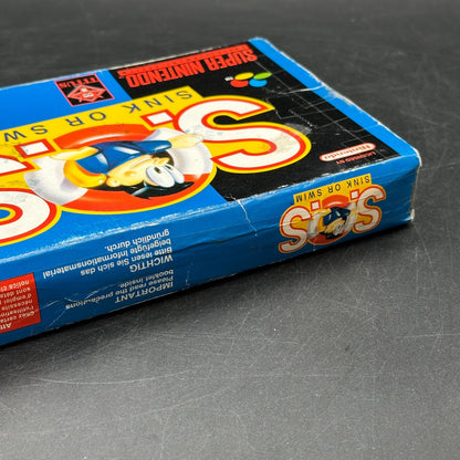 S.O.S. Sink or Swim - Super Nintendo SNES in OVP