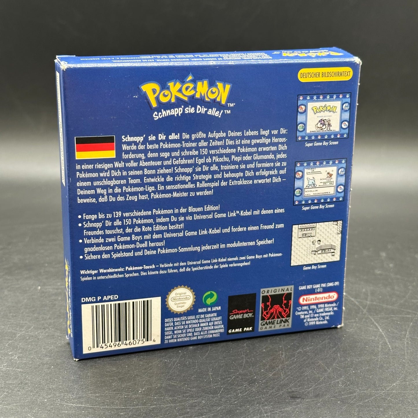 Pokémon Blaue Edition (Nintendo Game Boy) - Speicherbatt. neu ✅