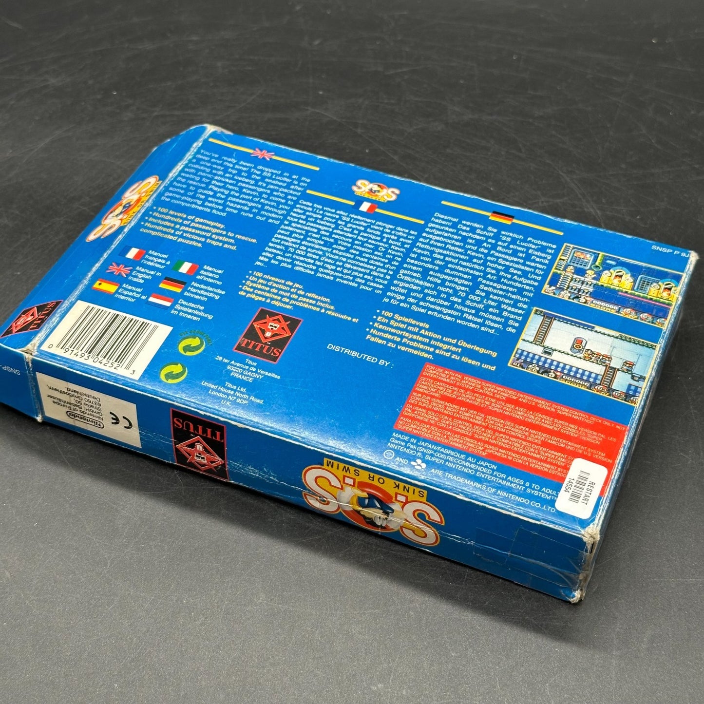 S.O.S. Sink or Swim - Super Nintendo SNES in OVP