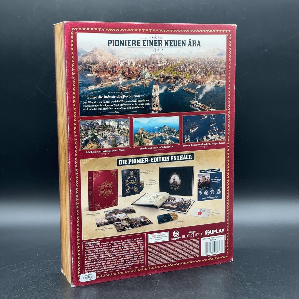 Anno 1800 PAL PC Spiel OVP Pionier-Edition Collector's Edition Spiel fehlt – Bild 9